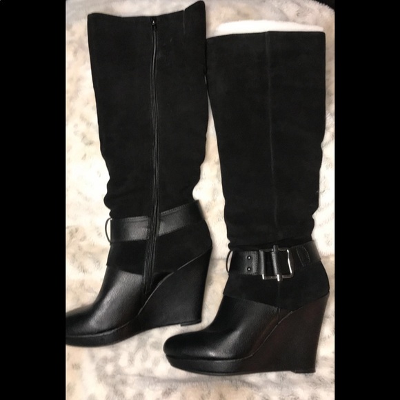 Women’s wedge boots size 10 Gently Used Bar III - Picture 3 of 4